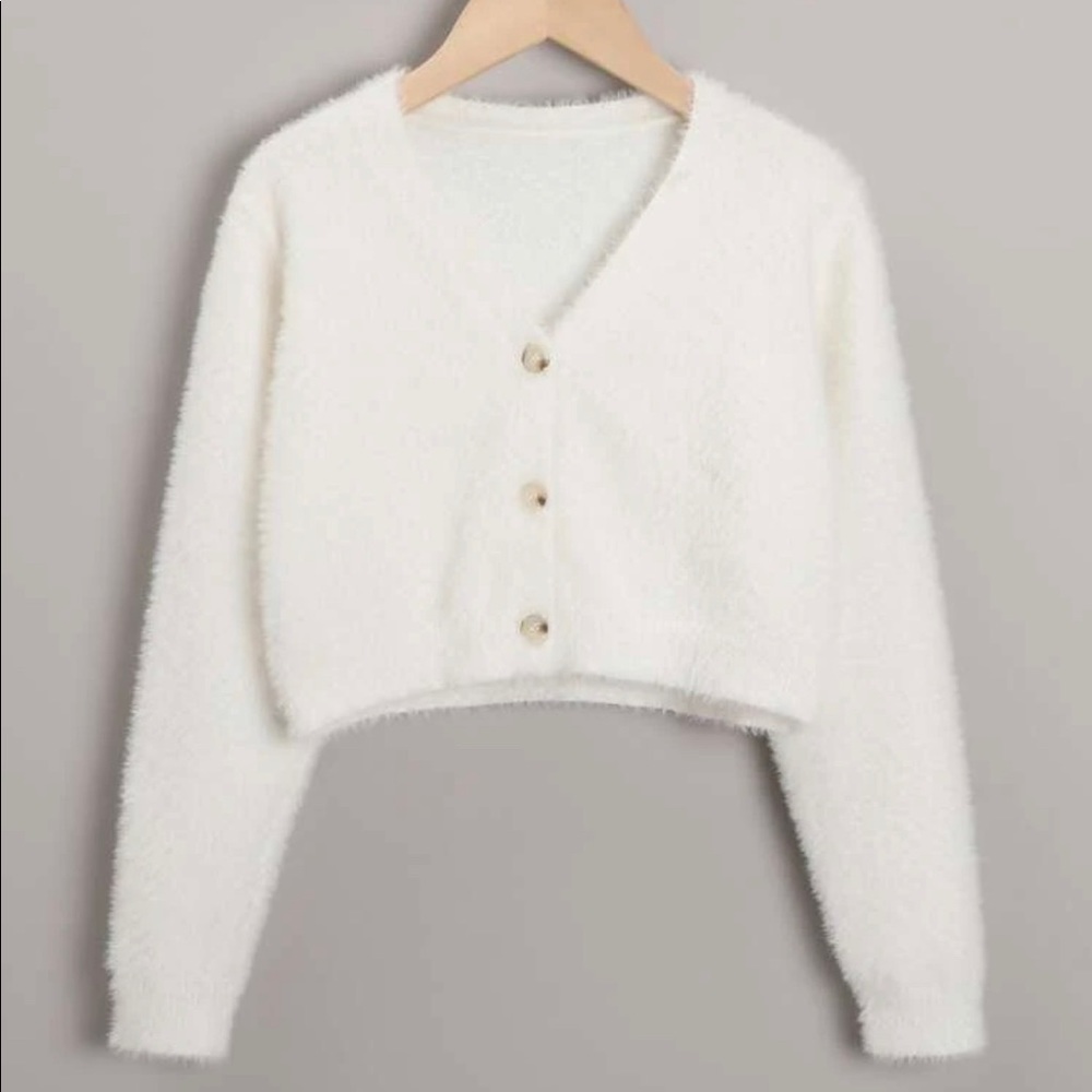Zaful Fluffy Knit Cardigan